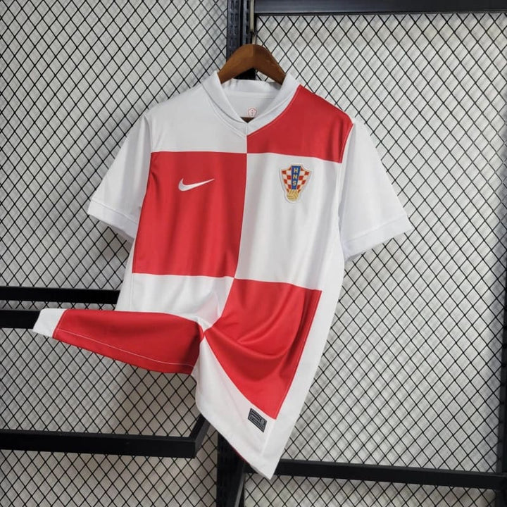 Camisa Croácia Home 24/25 Torcedor Nike Masculina - Vermelha