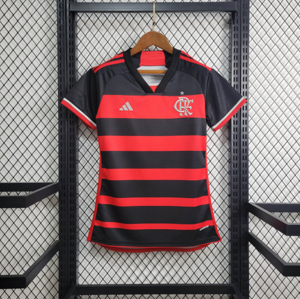 Camisa Flamengo Home 24/25 Adidas Torcedor Feminina - Vermelha