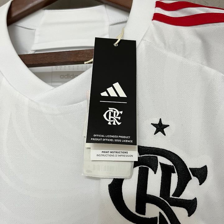 Camisa Flamengo Away 24/25 Torcedor Adidas Masculina - Branca