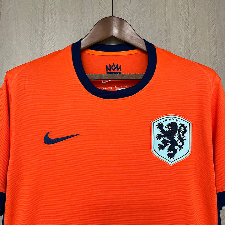 Camisa Holanda Home 24/25 Torcedor Nike Masculina - Laranja