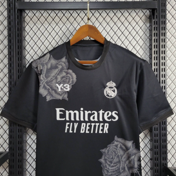 Camisa Real Madrid Y3 Edition 24/25 Home Torcedor - Preto-especial-realmadrid-cr7-y3-bellingham-ronaldo