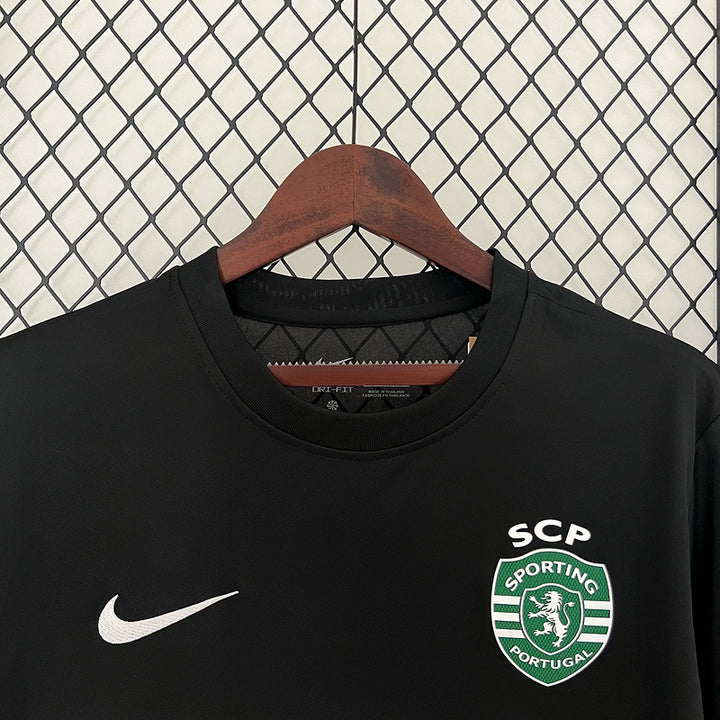 Camisa Sporting CP 23/24 Away Torcedor Maculino Nike - Preto