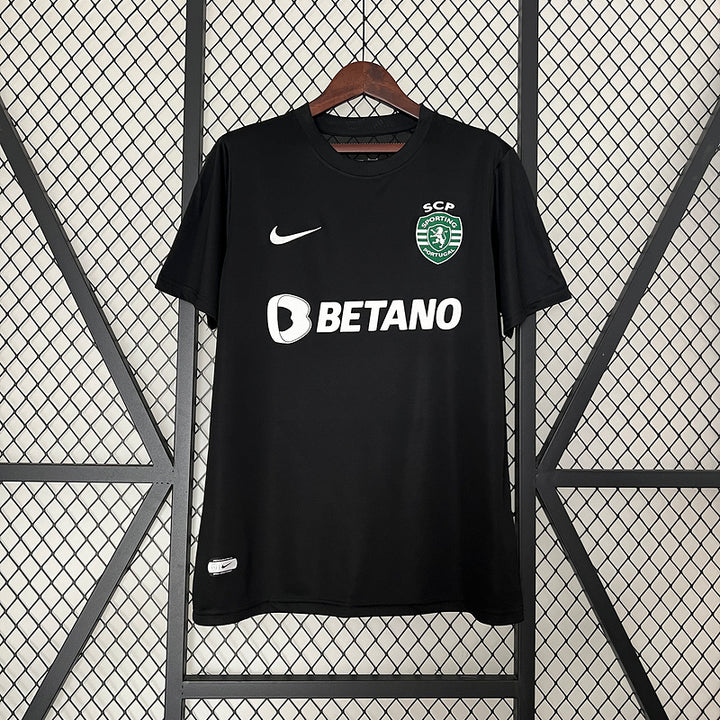 Camisa Sporting CP 23/24 Away Torcedor Maculino Nike - Preto