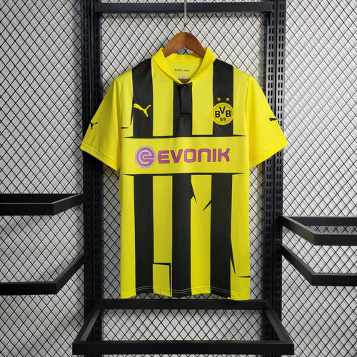 Camisa Borussia Dortmund Retrô 13/2014 | Adidas Masculina - Amarela