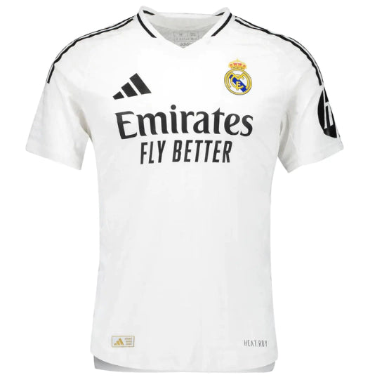 Camisa Real Madrid Home 24/25 Torcedor Adidas Masculina - Branco - nova camisa do real madrid - camisa real - camisa mbappe - camisa vini jr 