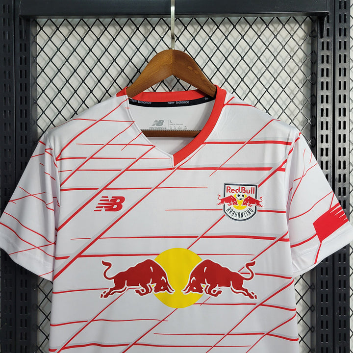 Camisa Red Bull Bragantino 23/24 Torcedor New Balance Masculina - Branca