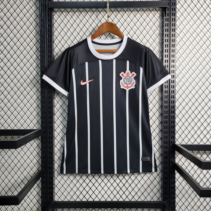 Camisa Corinthians Away 23/24 Nike Torcedor Feminina - Preta