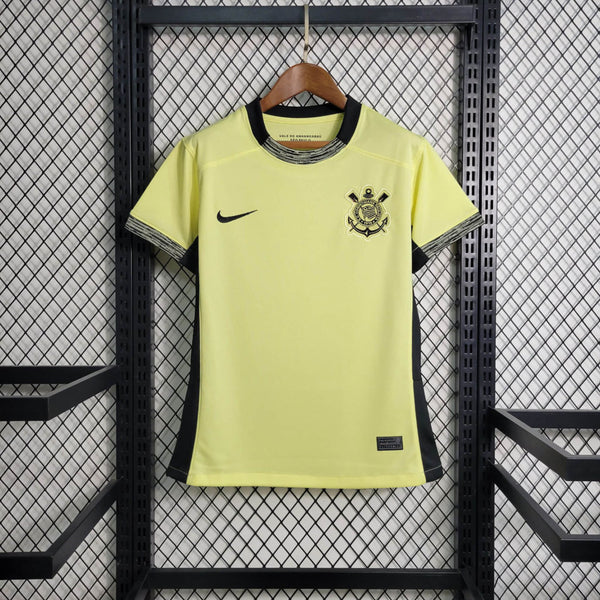 Camisa Corinthians Away 23/24 Nike Torcedor Feminina - Amarela