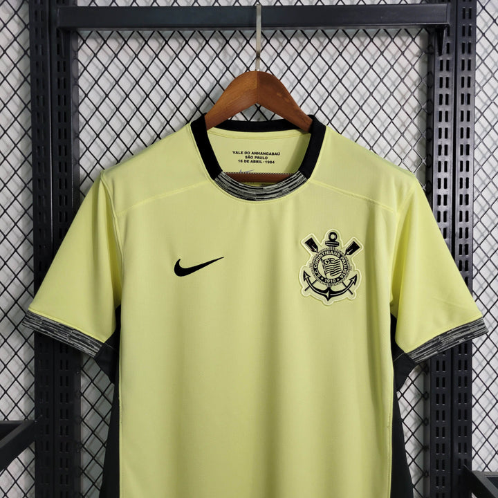 Camisa Corinthians Away 23/24 Torcedor Masculina Nike - Amarela