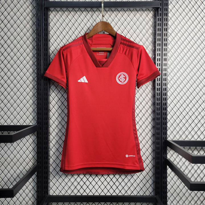 Camisa Internacional Home 23/24 Adidas Torcedor Feminina - Vermelha