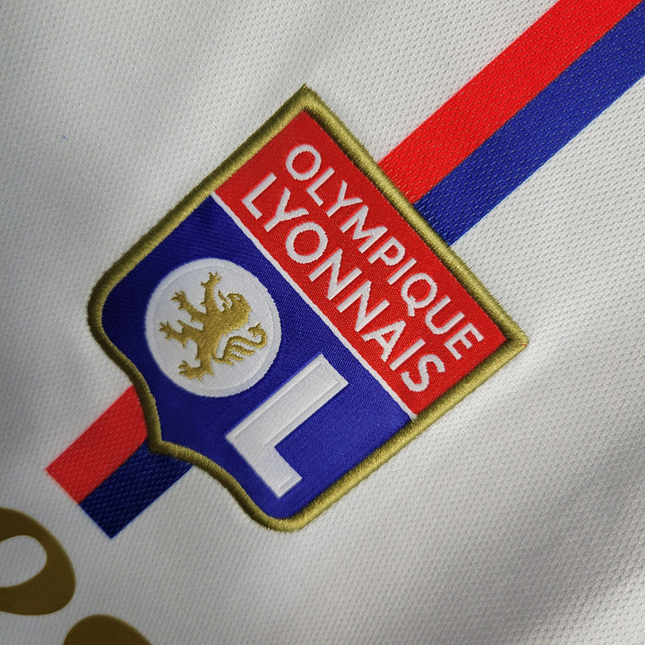 Camisa Lyon Home 23/24 Torcedor Adidas Masculina - Branco