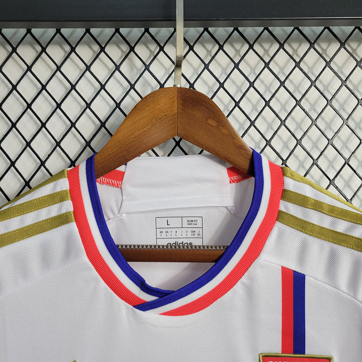 Camisa Lyon Home 23/24 Torcedor Adidas Masculina - Branco