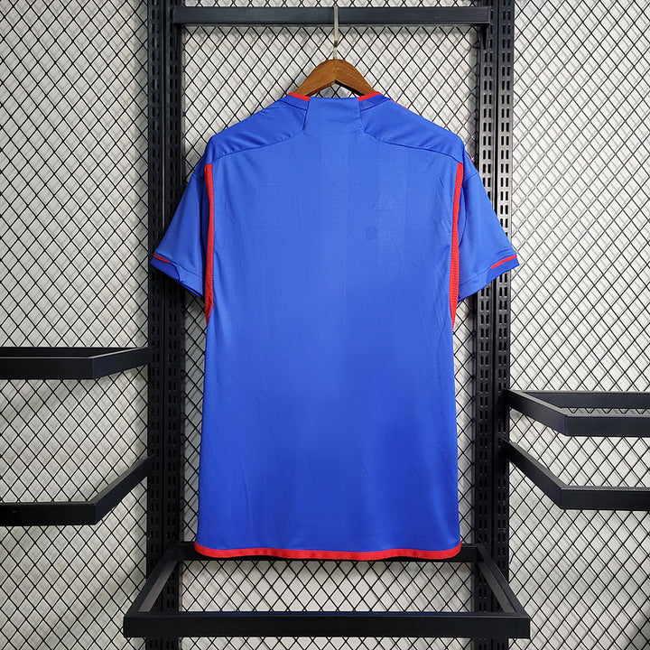 Camisa Olympique Lyon II Away 2023 2024 Masculina Torcedor - Azul