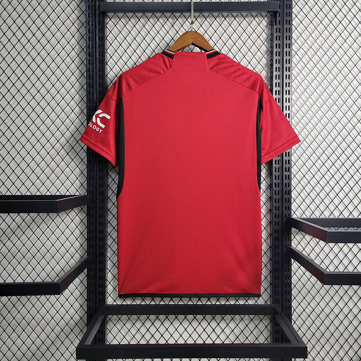 Camisa I Manchester United 23-24 Torcedor Adidas Masculina - Vermelho