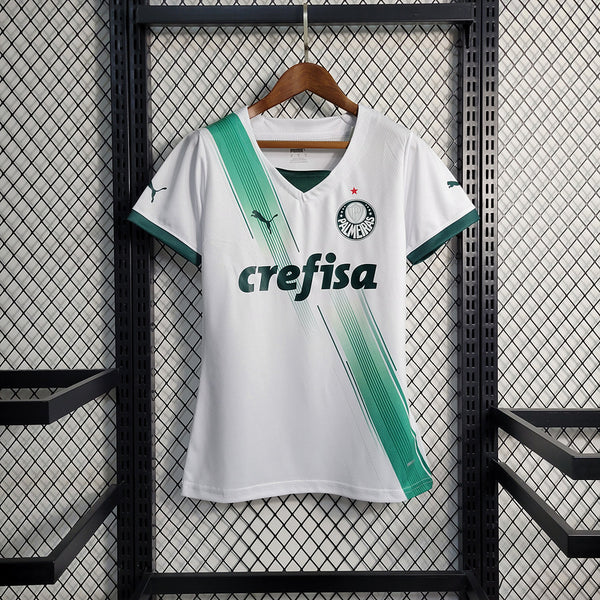 Camisa Palmeiras Away 23/24 Puma Torcedor Feminina - Branca