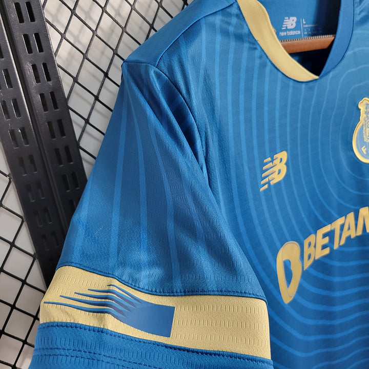 Camisa FC Porto III 23/24 Torcedor New Balance Azul e Dourado 