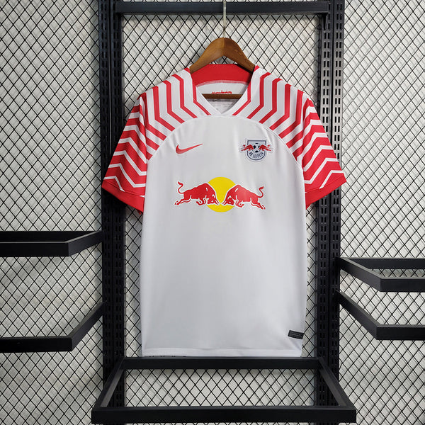 Camisa RB Leipzig 23/24 Torcedor Nike Masculina - Branco e Vermelho