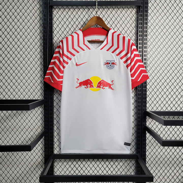 Camisa RB Leipzig 23/24 Torcedor Nike Masculina - Branco e Vermelho