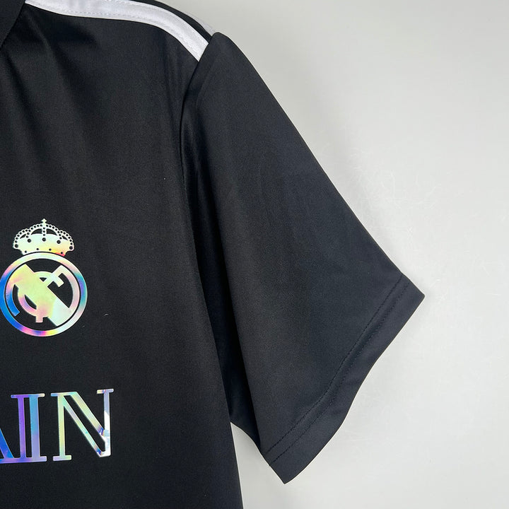 Camisa Real Madrid x Balmain Edition Casual - Preto Refletivo