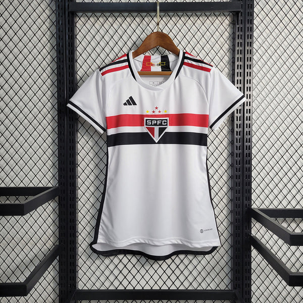 Camisa São Paulo Home 23/24 Adidas Torcedor Feminina - Branca