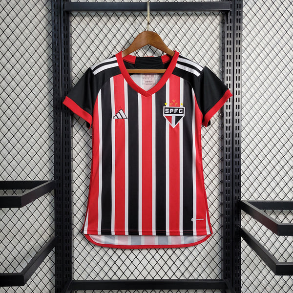 Camisa São Paulo Away 23/24 Adidas Torcedor Feminina - Vermelha