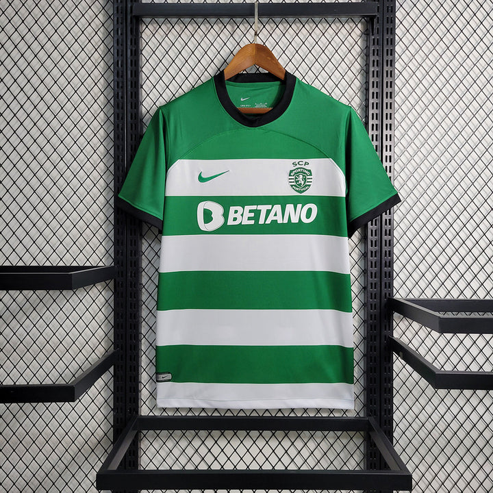 Camisa Sporting Home 2023/24 Nike Torcedor Masculina