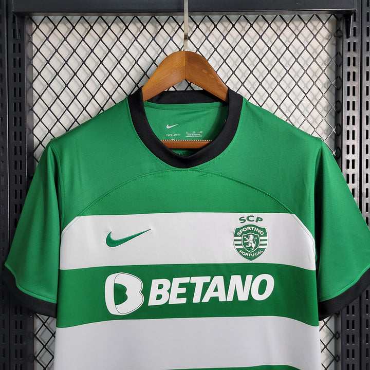 Camisa Sporting Home 2023/24 Nike Torcedor Masculina