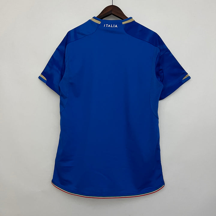 Camisa Itália Home 23/24 Torcedor Adidas Masculina - Azul