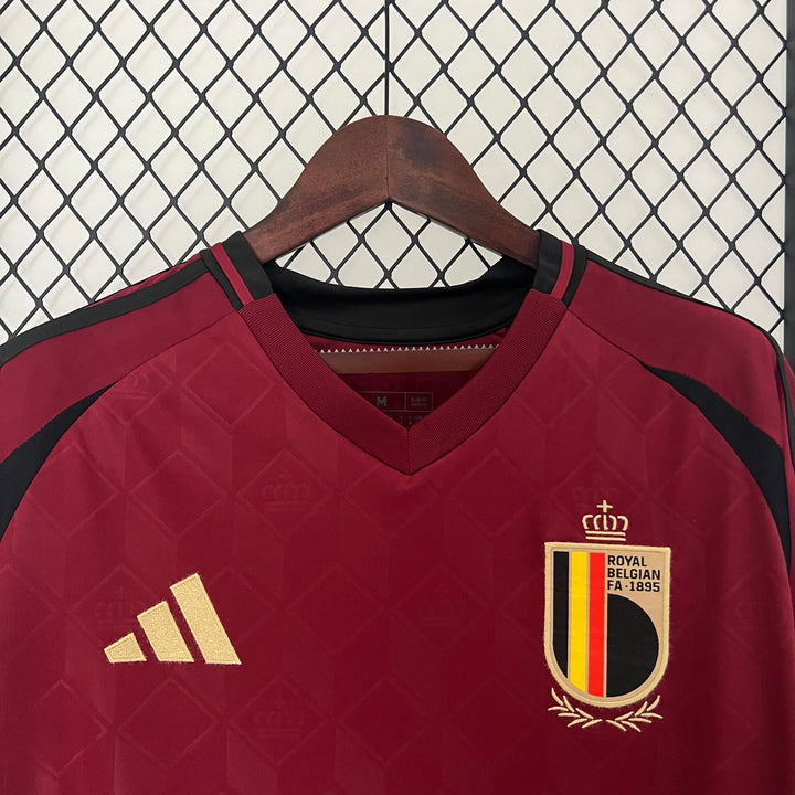 Camisa Bélgica Home 24/25 Torcedor Adidas Masculina - Vermelho