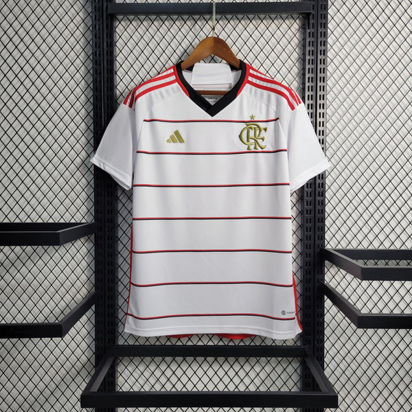 Camisa Flamengo Away 23/24 Torcedor Adidas Masculina - Branca