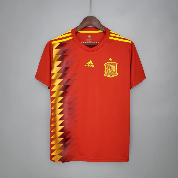 Camisa Espanha Retrô 2018 | Adidas Masculina - Vermelha