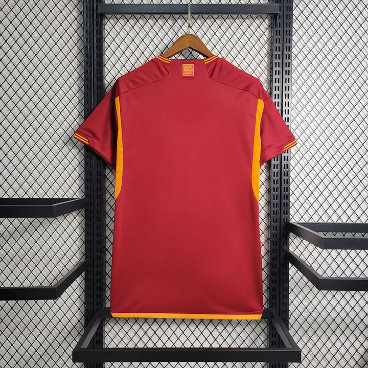 Camisa Roma Home 23/24 s/n° Torcedor Adidas Masculina - Vermelho