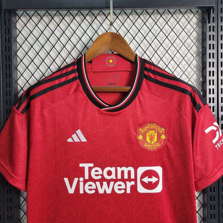 Camisa Manchester United Home 23/24 - Masculino Adidas Torcedor - Vermelho