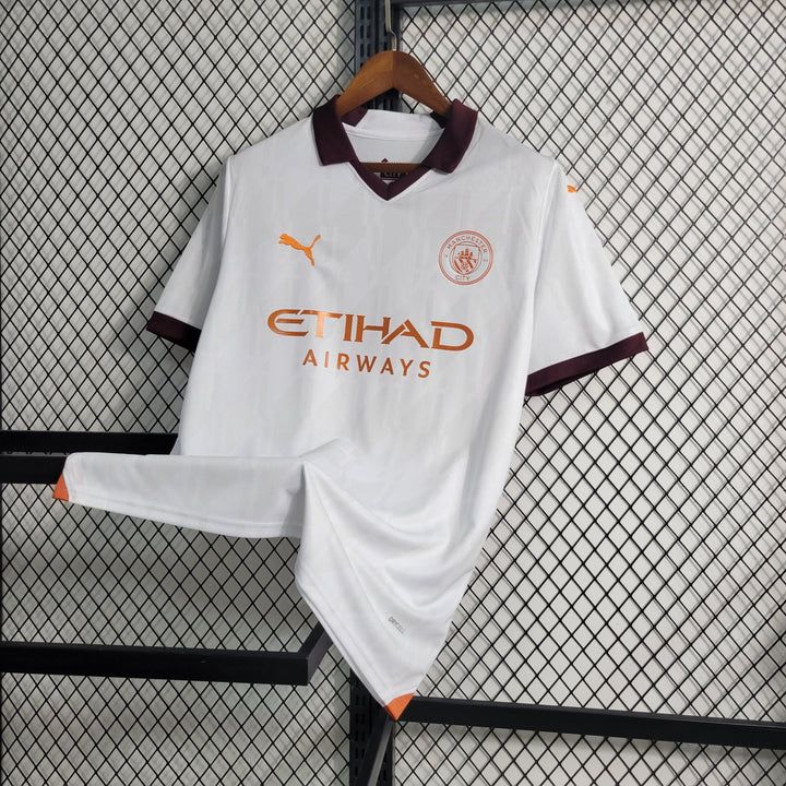 Camisa Manchester City II Away 23/24 Puma Masculina - Branco-etihad-airways-puma-futebol-camisa-de-time-champions