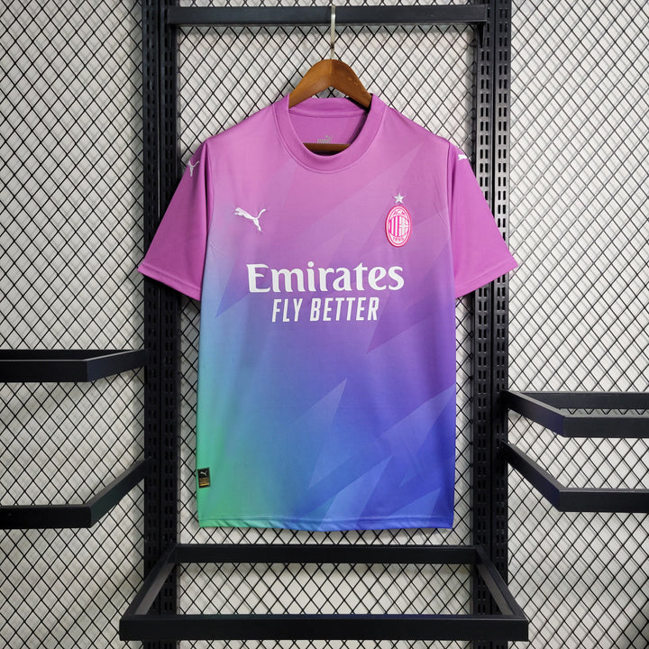 Camisa Milan Third (3) 2023/24 Puma Torcedor Masculina - rosa-camisa-de-futebol-time