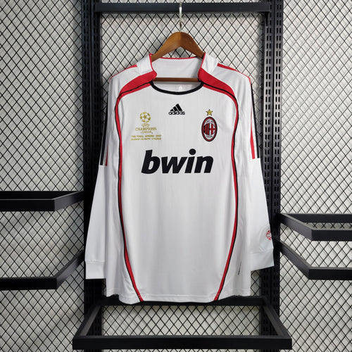 Camisa Retrô Milan 06/2007 | Manga Longa - Adidas Masculina - Branca