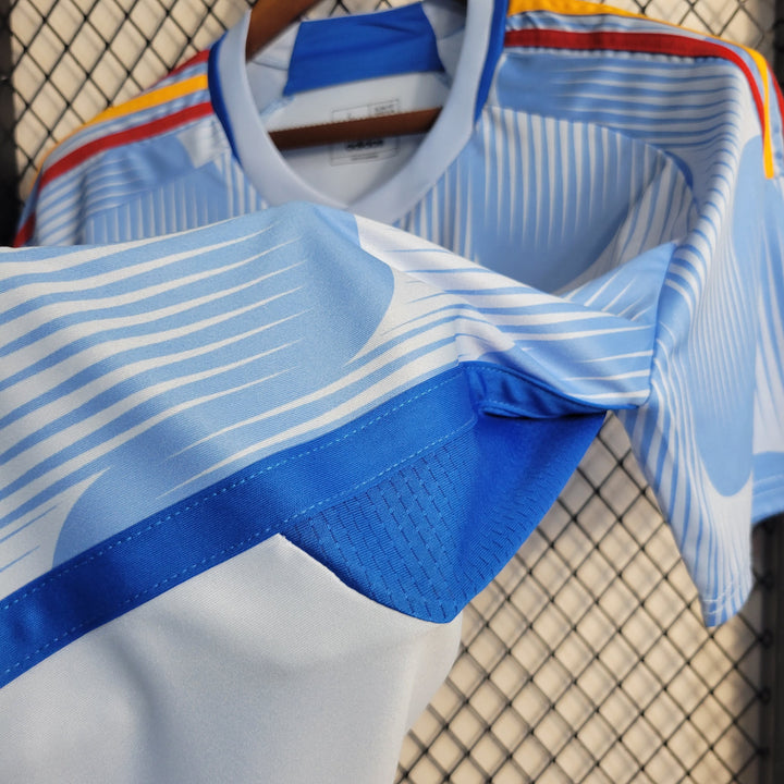 Camisa Espanha Away 22/23 Torcedor Adidas Masculina - Azul Claro