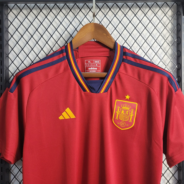 Camisa Espanha Home 22/23 Torcedor Adidas Masculina - Vermelho