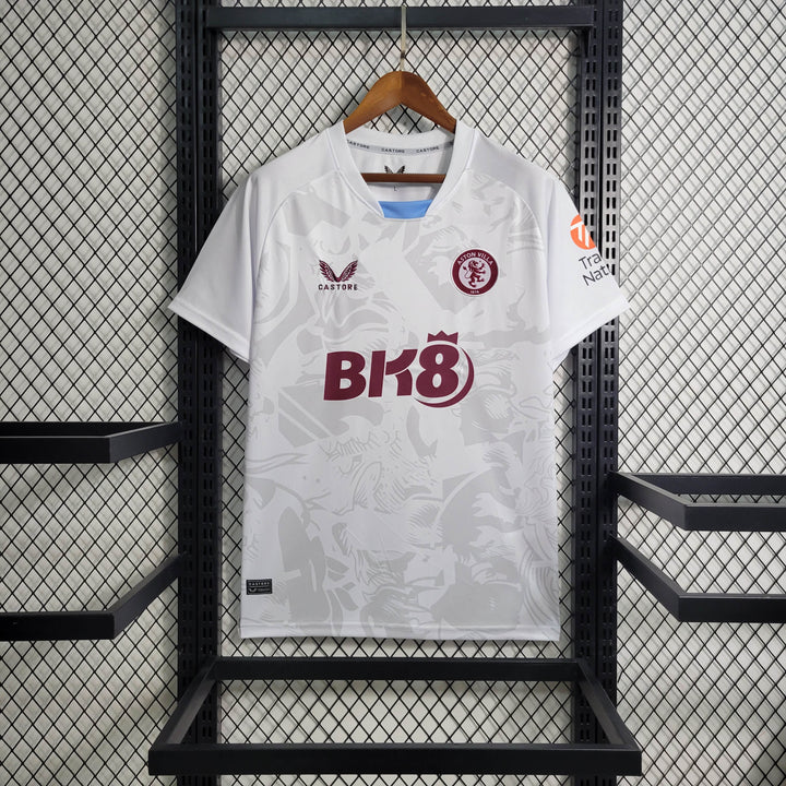 Camisa Aston Villa II - 23/24 Torcedor Masculina - Branco