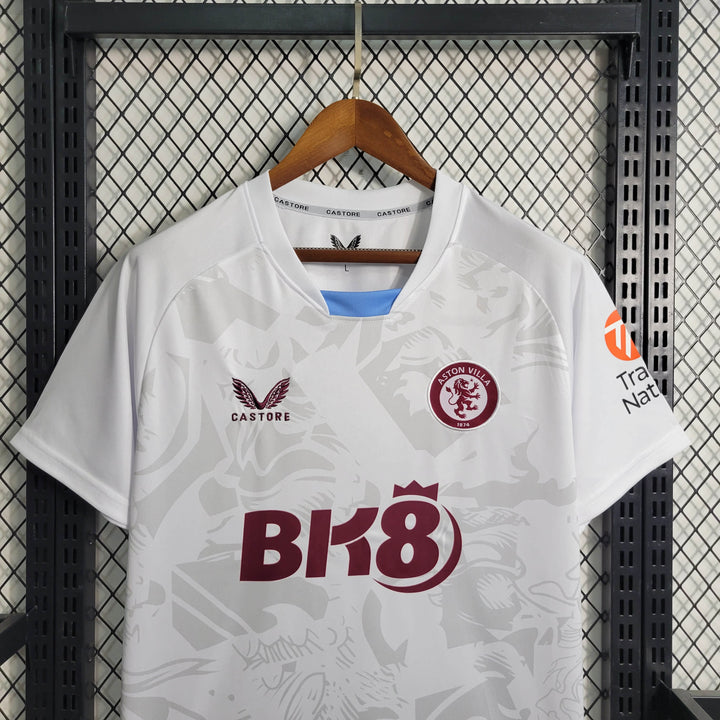 Camisa Aston Villa II - 23/24 Torcedor Masculina - Branco