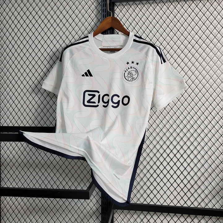 Camisa II Ajax Branca Away 2023/2024 – Adidas Versão Torcedor