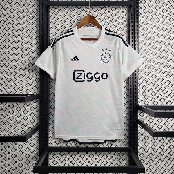 Camisa II Ajax Branca Away 2023/2024 – Adidas Versão Torcedor