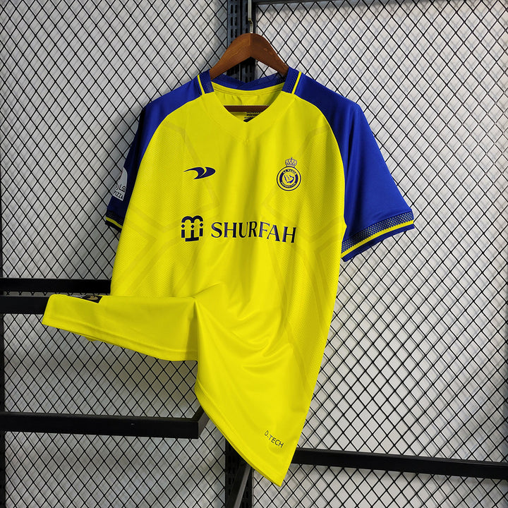 Camisa Al Nassr Home 23/24 Torcedor Nike Masculina - Amarelo e Azul