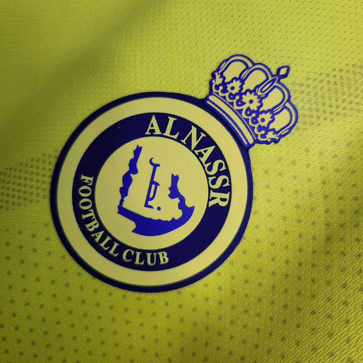 Camisa Al Nassr Home 23/24 Torcedor Nike Masculina - Amarelo e Azul