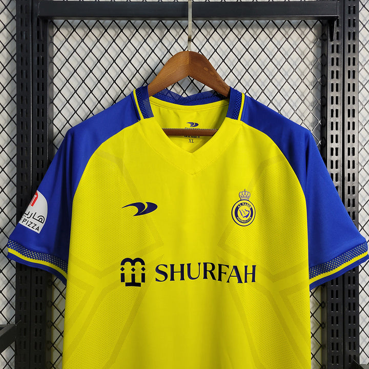 Camisa Al Nassr Home 23/24 Torcedor Nike Masculina - Amarelo e Azul