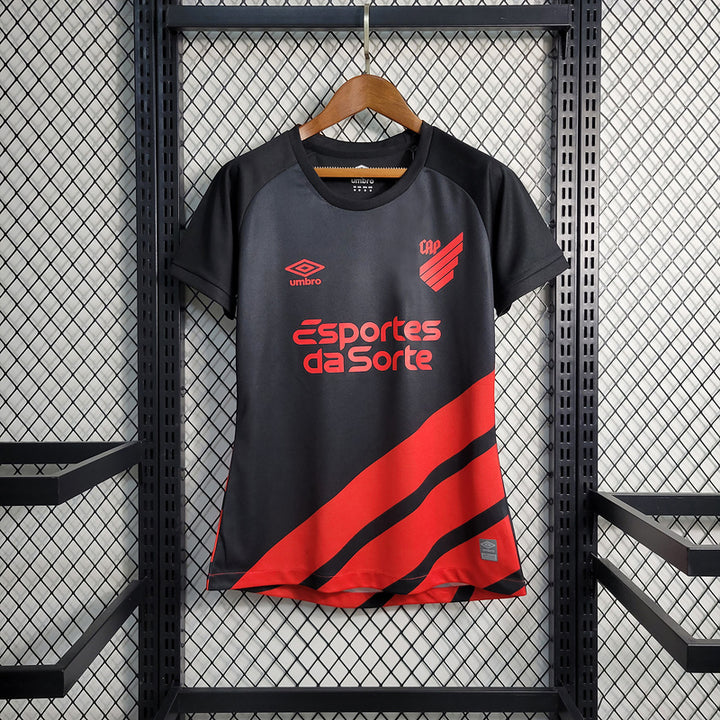 Camisa Athlético Paranaense Away 23/24 Torcedor Umbro Feminina - Preta