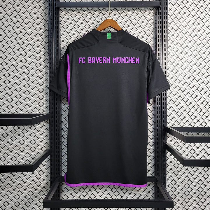 Camisa Bayern de Munique II 23/24 Torcedor Adidas Masculina-roxo-preto-lewandowisk-champions