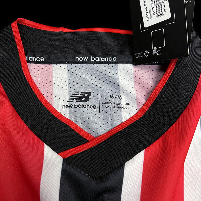 Camisa São Paulo Home 24/25 Torcedor New Balance Masculina - Vermelho