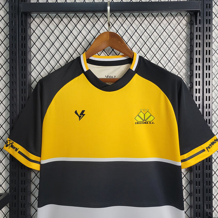 Camisa Criciúma Home 22/23 Torcedor Masculina - Amarela