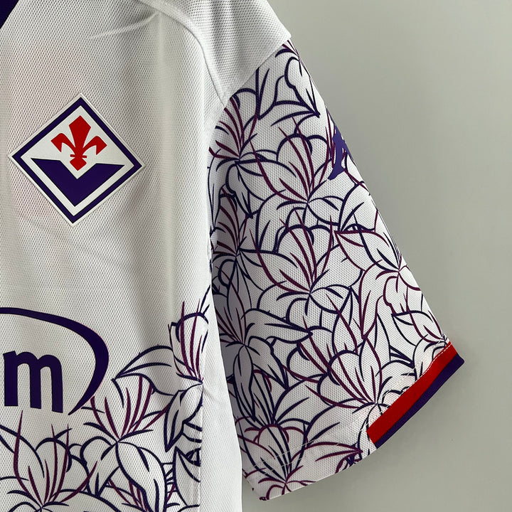 Camisa Fiorentina Away 23/24 Torcedor Kappa Masculina - Branca